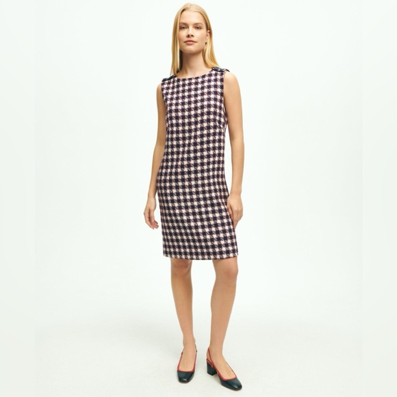 Brooks Brothers Cotton Blend Boucle Shift Dress - Picture 2 of 6